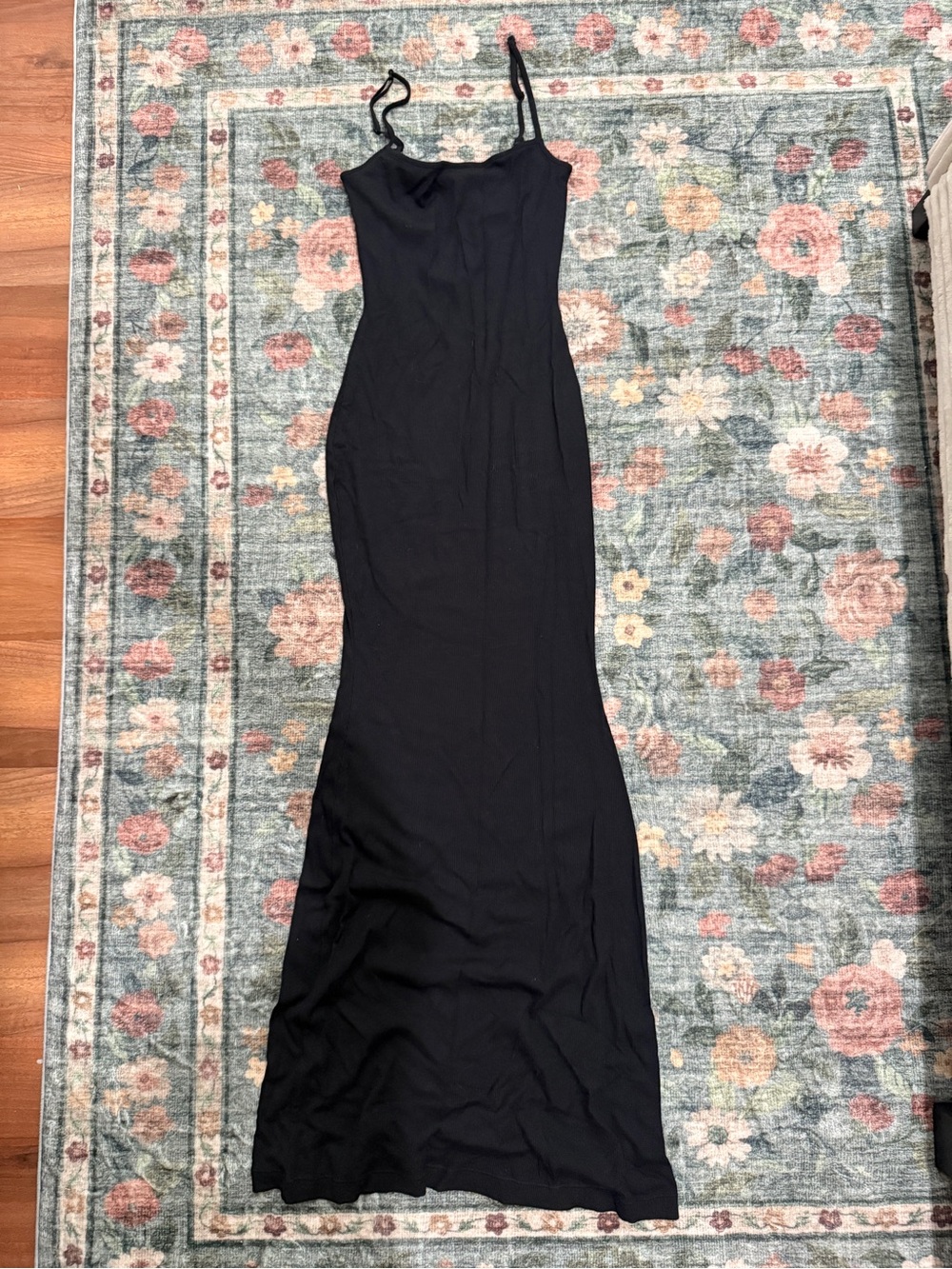 Black SKIMS Maxi Dress - Women's Elegant Strappy Dress
